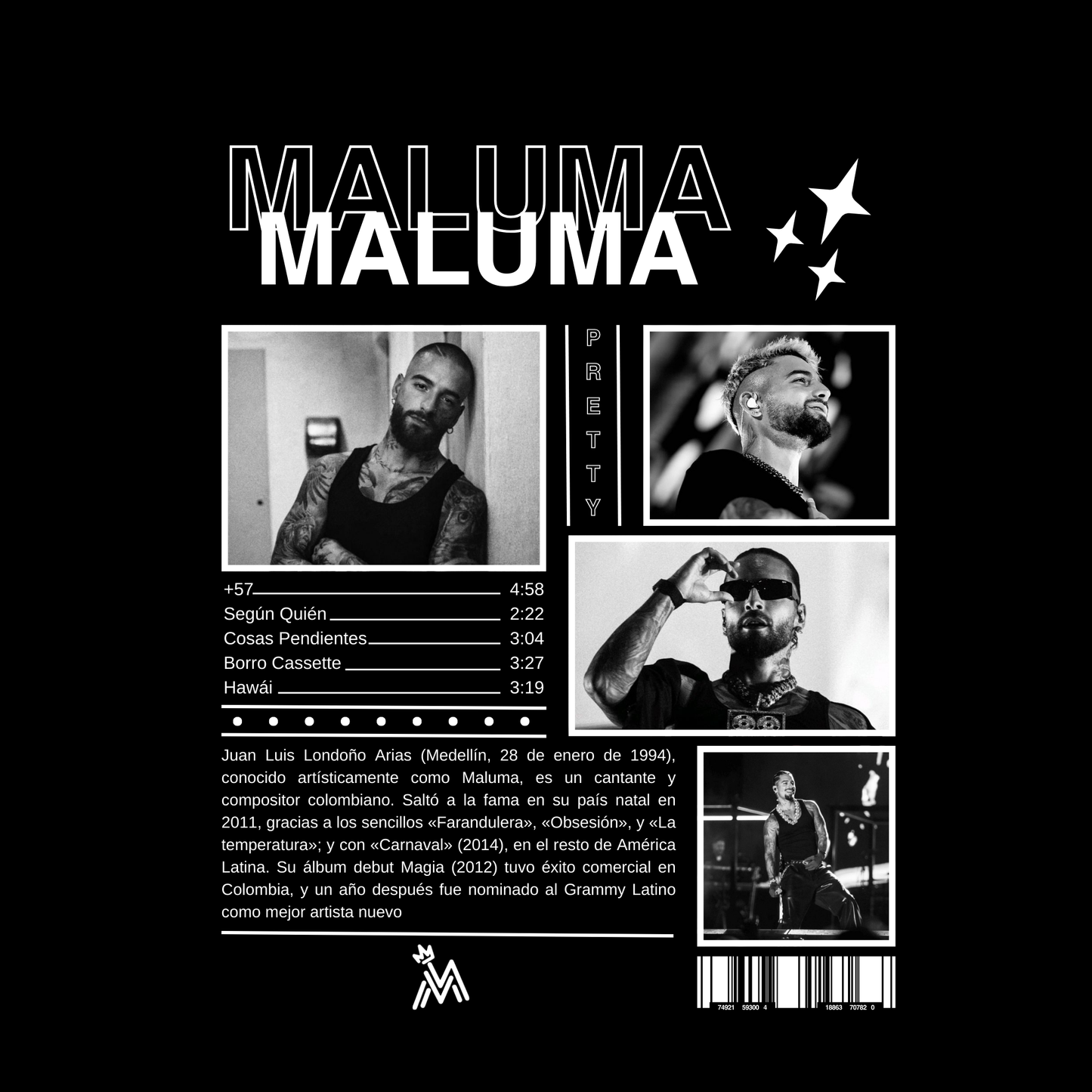 Camiseta Maluma