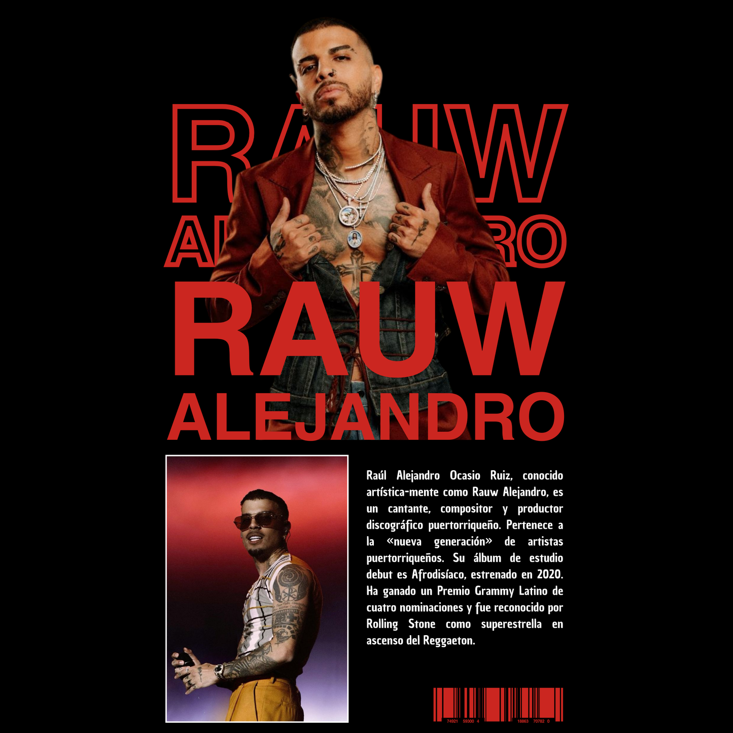 Camiseta Rauw Alejandro